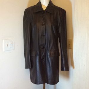 NWOT ANQUM COLLECTIONS BLACK LEATHER JACKET